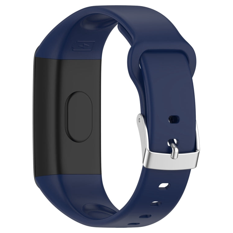 For Mambo Band 6S Solid Color Silver Buckle Silicone Watch Band(Midnight Blue) - free shipping - PMC TechLife - Order now!
