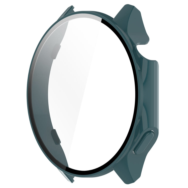 For OnePlus Watch 2 / OPPO Watch X PC + Tempered Film Integrated Watch Protective Case(Pine Green) - Watch Case by PMC TechLife | Online Shopping South Africa | PMC TechLife