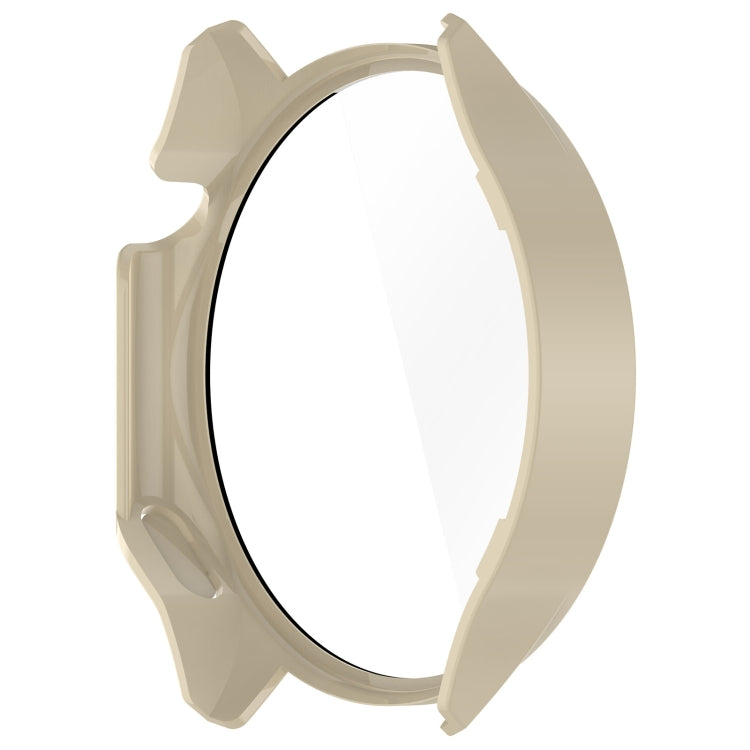 For OnePlus Watch 2 / OPPO Watch X PC + Tempered Film Integrated Watch Protective Case(Ivory White) - Watch Case by PMC TechLife | Online Shopping South Africa | PMC TechLife