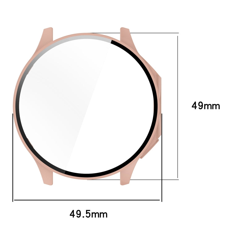 For OnePlus Watch 2 / OPPO Watch X PC + Tempered Film Integrated Watch Protective Case(Black)