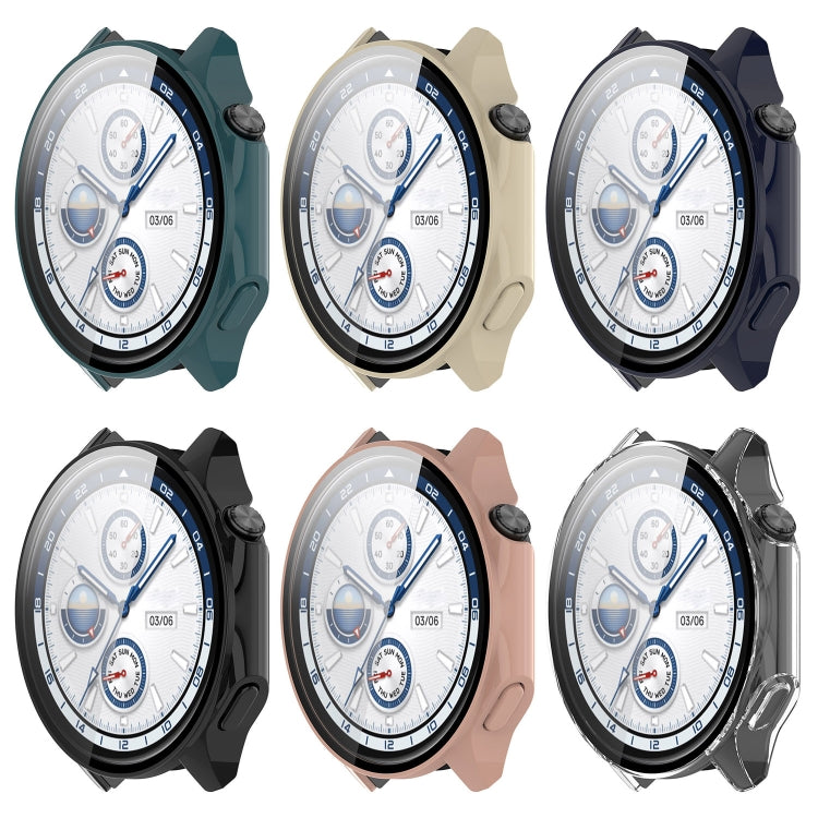 For OnePlus Watch 2 / OPPO Watch X PC + Tempered Film Integrated Watch Protective Case(Ink Blue) - Watch Case by PMC TechLife | Online Shopping South Africa | PMC TechLife