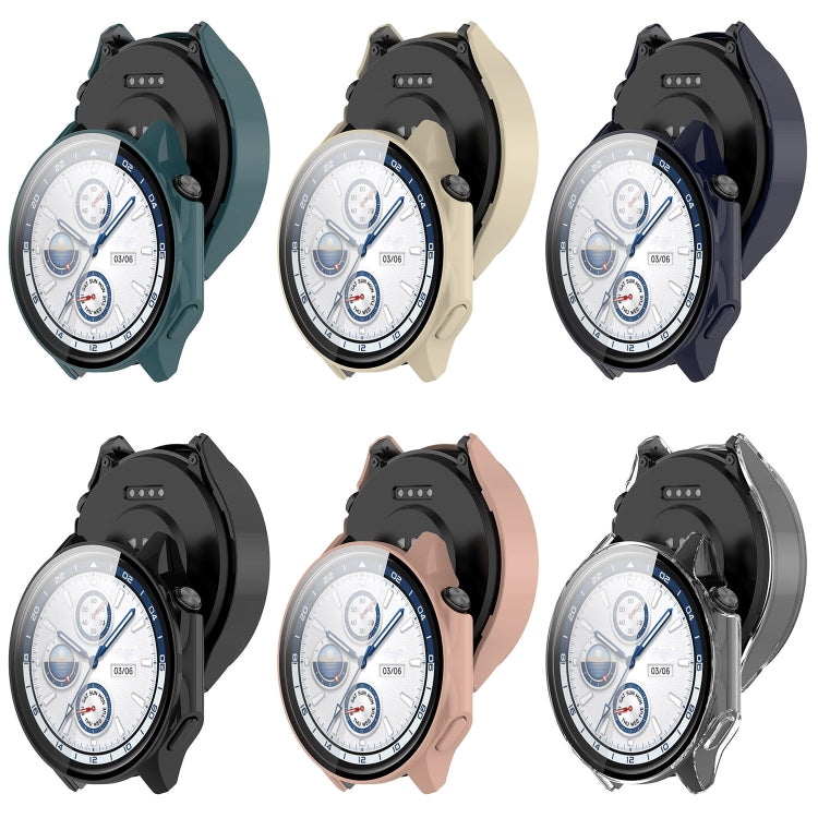 For OnePlus Watch 2 / OPPO Watch X PC + Tempered Film Integrated Watch Protective Case(Black)