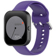 For CMF Watch Pro D395 22mm Solid Color Silver Buckle Silicone Watch Band, Size:S(Purple) - Watch Bands by PMC TechLife | Online Shopping South Africa | PMC TechLife