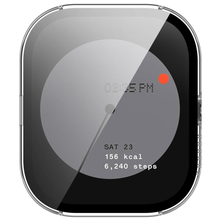 For CMF Watch Pro D395 PC + Tempered Film Integrated Watch Protective Case(Transparent) - Watch Case by PMC TechLife | Online Shopping South Africa | PMC TechLife