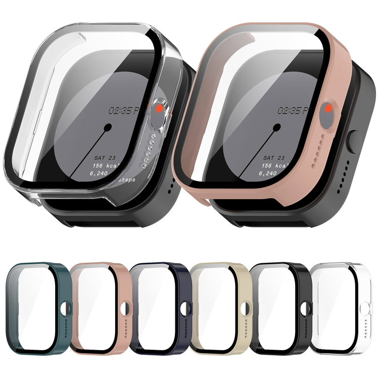 For CMF Watch Pro D395 PC + Tempered Film Integrated Watch Protective Case(Transparent) - Watch Case by PMC TechLife | Online Shopping South Africa | PMC TechLife