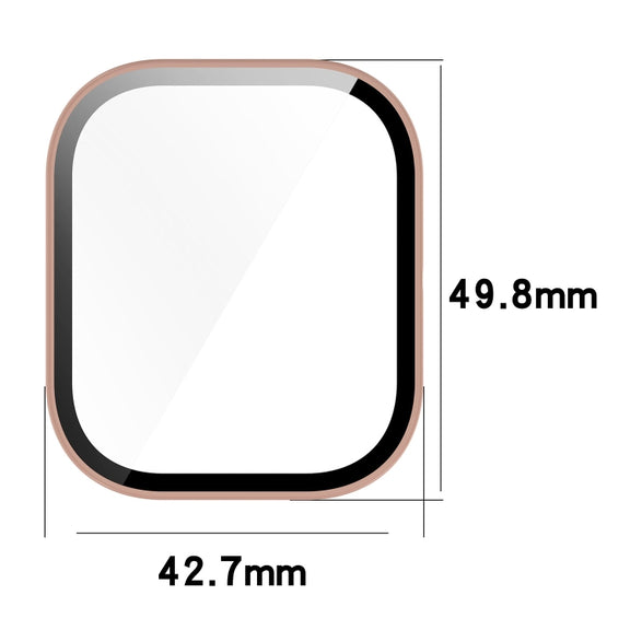 For CMF Watch Pro D395 PC + Tempered Film Integrated Watch Protective Case(Transparent)