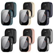 For CMF Watch Pro D395 PC + Tempered Film Integrated Watch Protective Case(Black)