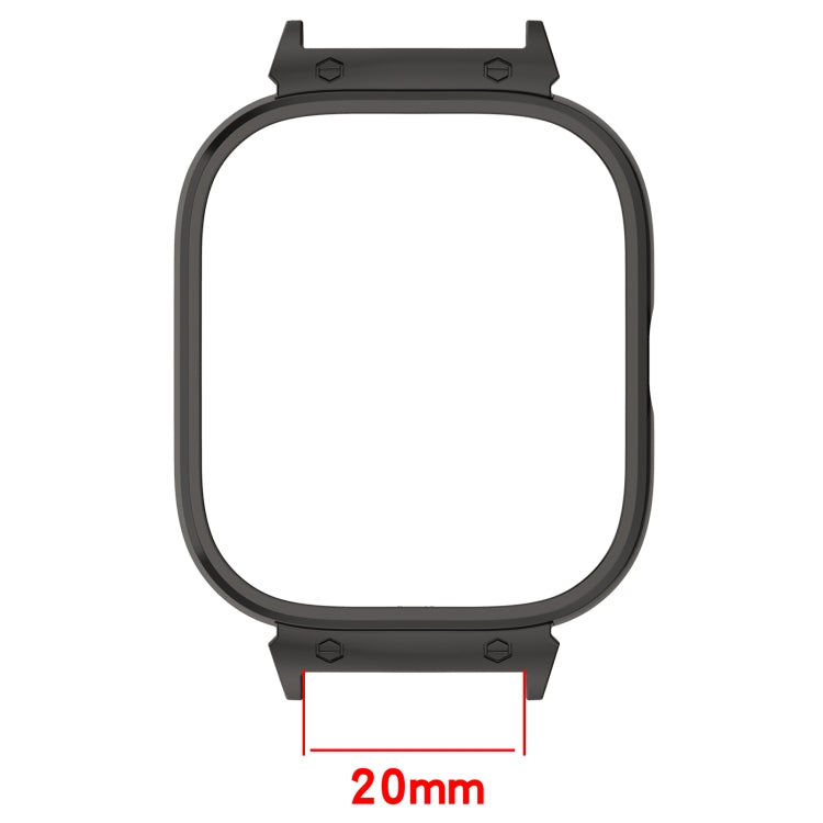 For CMF Watch Pro D395 20mm Metal Frame Watch Protective Case(Rose Gold)