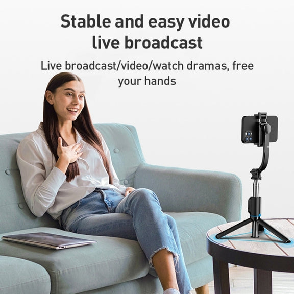 ZGA S01 Bluetooth Remote Control Detachable Tripod Selfie Stick(Black)