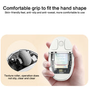 ZGA Colorful Transparent Dual Mode Wireless 2.4G + Bluetooth 5.0 Mouse(Pink)