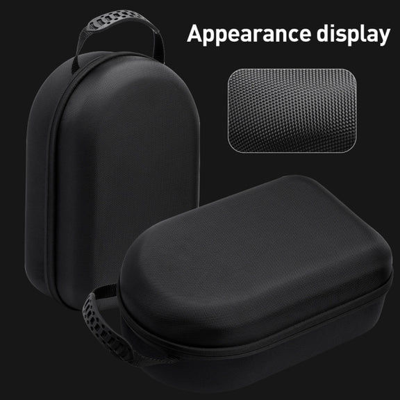 For Apple Vision Pro EVA Cloth Velvet Handle Water-resistant Host Storage Bag(Black)