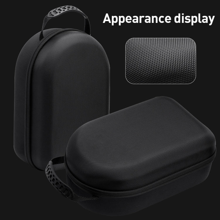 For Apple Vision Pro EVA Cloth Velvet Handle Water-resistant Host Storage Bag(Black)