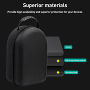 For Apple Vision Pro EVA Cloth Velvet Handle Water-resistant Host Storage Bag(Black)