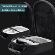 For Apple Vision Pro EVA Cloth Velvet Handle Water-resistant Host Storage Bag(Black)