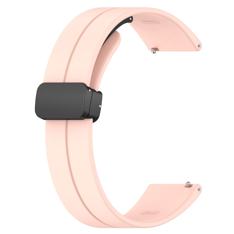 18mm Groove Folding Black Buckle Silicone Watch Band(Light Pink) - free shipping - PMC TechLife - Order now!