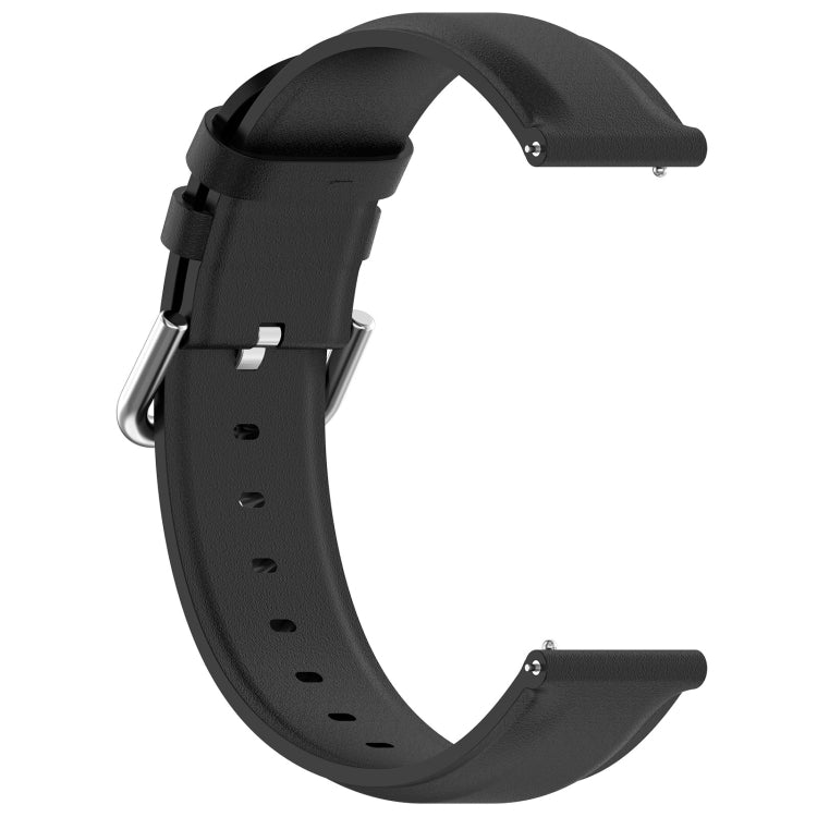 For CMF Watch Pro D395 22mm Round Tail Genuine Leather Watch Band(Black) - Watch Bands by PMC TechLife | Online Shopping South Africa | PMC TechLife