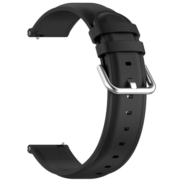 For CMF Watch Pro D395 22mm Round Tail Genuine Leather Watch Band(Black) - Watch Bands by PMC TechLife | Online Shopping South Africa | PMC TechLife