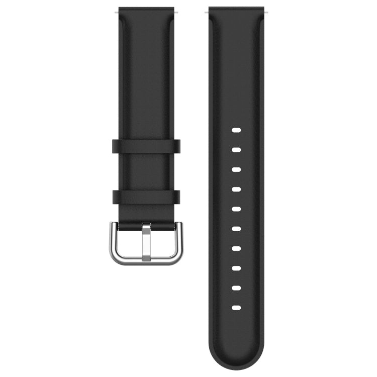 For CMF Watch Pro D395 22mm Round Tail Genuine Leather Watch Band(Black) - Watch Bands by PMC TechLife | Online Shopping South Africa | PMC TechLife