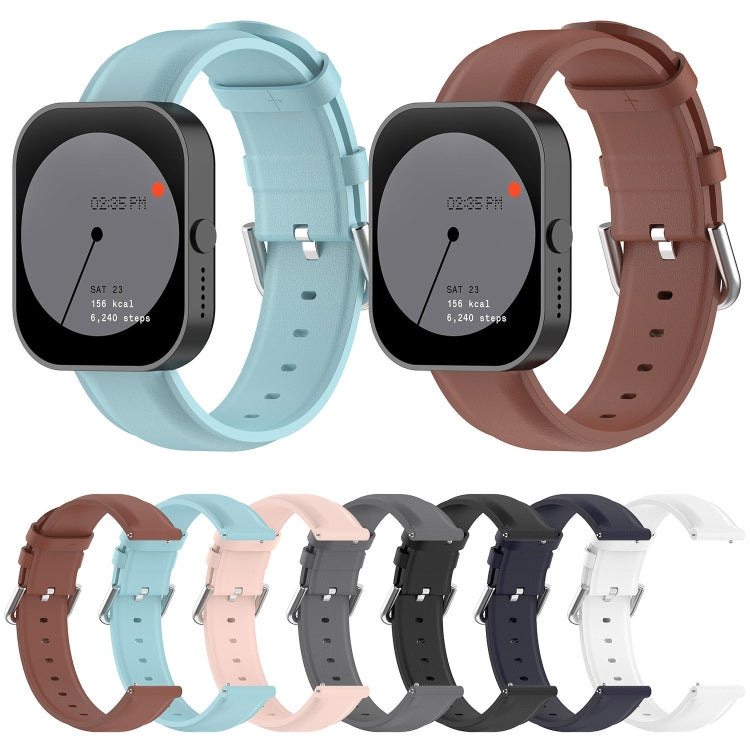 For CMF Watch Pro D395 / Watch Pro 2 22mm Round Tail Genuine Leather Watch Band(Brown) - Watch Bands by PMC TechLife | Online Shopping South Africa | PMC TechLife | Buy Now Pay Later Mobicred