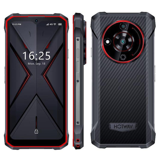 HOTWAV T7 Rugged Phone, 4GB+128GB, 6280mAh, 6.52 inch Android 13 MT8788 Octa Core, Network: 4G, OTG(Red) - free shipping - PMC Jewellery - Order now!