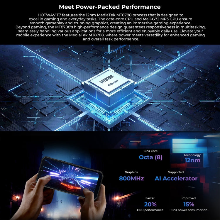 HOTWAV T7 Rugged Phone, 4GB+128GB, 6280mAh, 6.52 inch Android 13 MT8788 Octa Core, Network: 4G, OTG(Red) - free shipping - PMC TechLife - Order now!