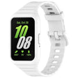 For Samsung Galaxy Fit 3 Solid Color Integrated TPU Watch Band(White) - Watch Bands by PMC TechLife | Online Shopping South Africa | PMC TechLife