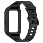 For Samsung Galaxy Fit 3 Solid Color Integrated TPU Watch Band(Black)
