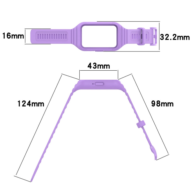For Samsung Galaxy Fit 3 Solid Color Integrated TPU Watch Band(Starlight)