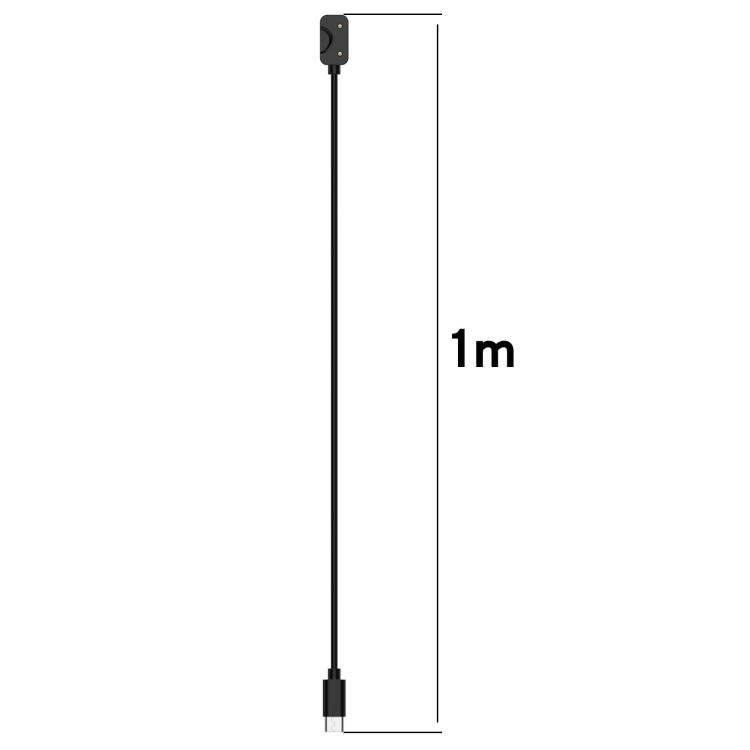 For Samsung Galaxy Fit 3 Official Style Smart Watch Charging Cable, Length: 1m, Port:USB-C / Type-C(Black) - free shipping - PMC TechLife - Order now!