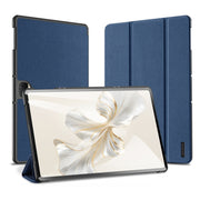 For Honor Pad 9 DUX DUCIS Domo Series Cloth Texture Magnetic Leather Tablet Case(Blue)