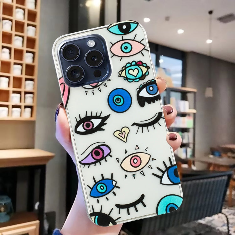 For iPhone 16 Pro Colorful Painting Pattern TPU Phone Case(Eye Monster) - iPhone 16 Pro Cases by PMC TechLife | Online Shopping South Africa | PMC TechLife | Buy Now Pay Later Mobicred