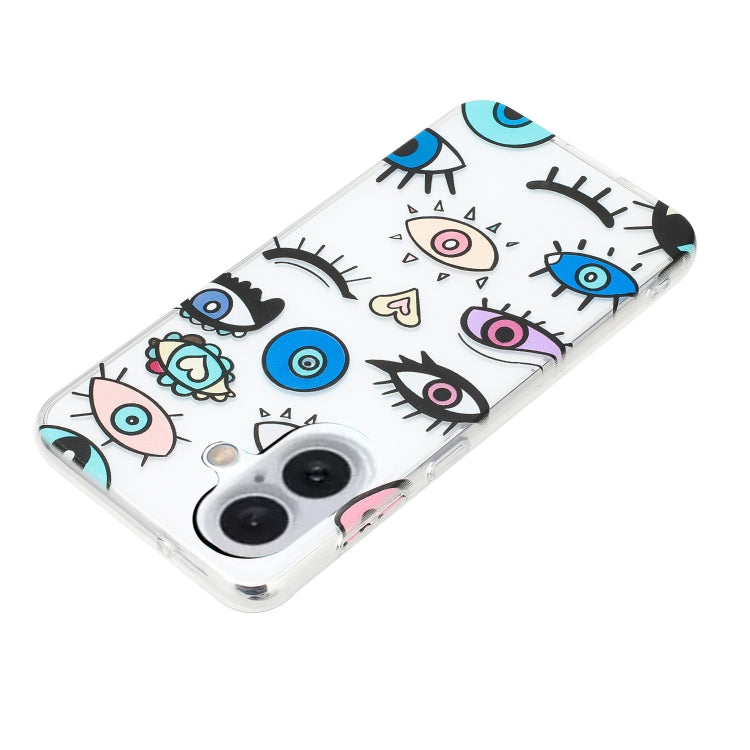 For iPhone 16 Colorful Painting Pattern TPU Phone Case(Eye Monster) - iPhone 16 Cases by PMC TechLife | Online Shopping South Africa | PMC TechLife | Buy Now Pay Later Mobicred