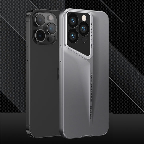 For iPhone 15 Pro Max GKK Blade Ultra-thin Full Coverage Phone Case(Grey)