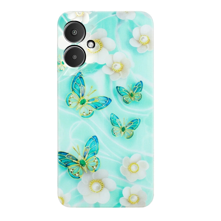 For Xiaomi Redmi 13C 4G Colorful Painting Pattern TPU Phone Case(Butterflies) - 13C Cases by PMC TechLife | Online Shopping South Africa | PMC TechLife