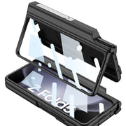 For Samsung Galaxy Z Fold5 GKK Integrated Magnetic Armor Full Coverage Phone Case(Litchi Texture)