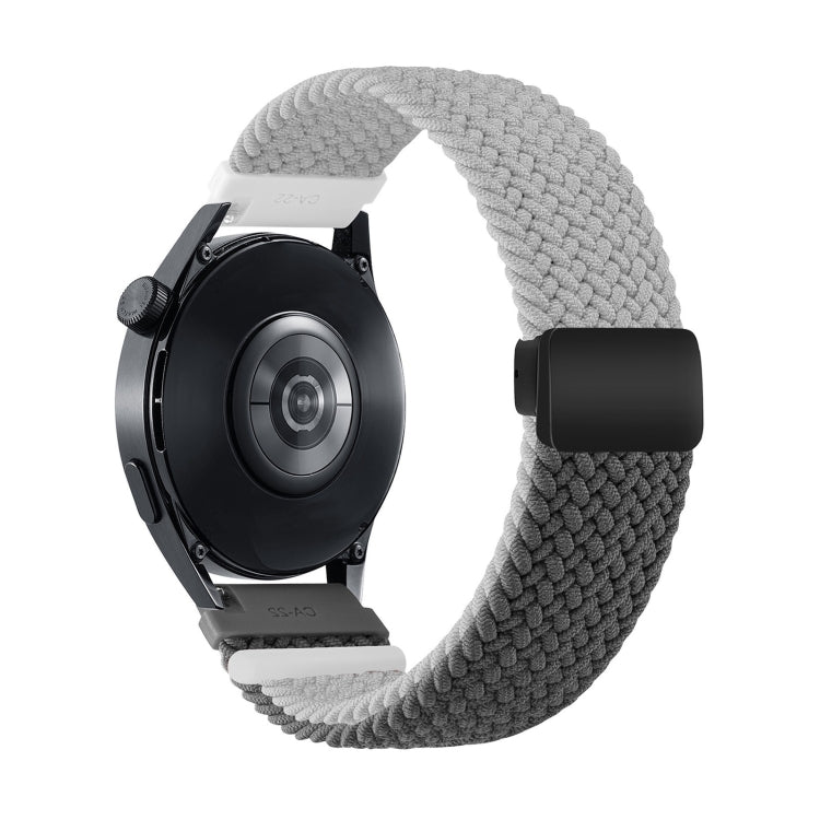 20mm Two-color Magnetic Braided Nylon Watch Band(Light Dark Grey) - free shipping - PMC TechLife - Order now!