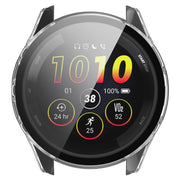 For Garmin Forerunner 165 / 165 Music PC + Tempered Film Integrated Watch Protective Case(Transparent)