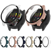 For Garmin Forerunner 165 / 165 Music PC + Tempered Film Integrated Watch Protective Case(Transparent)