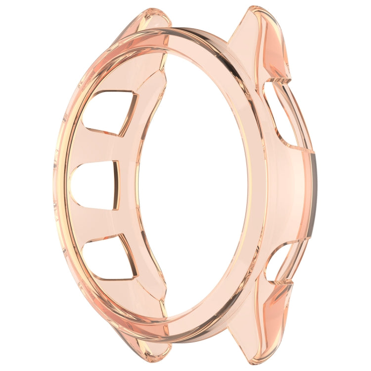 For Garmin Forerunner 165 / 165 Music Half Pack Hollow TPU Watch Protective Case(Transparent Pink) - Watch Cases by PMC TechLife | Online Shopping South Africa | PMC TechLife