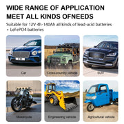 FOXSUR 7A 12V Car / Motorcycle Smart Battery Charger, Plug Type:UK Plug(Yellow)