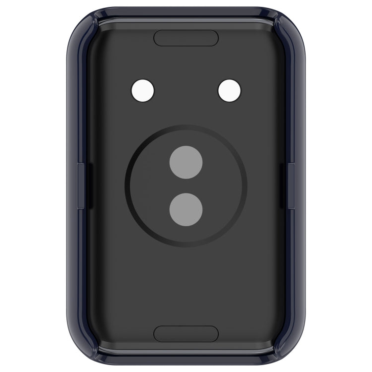 For Honor Band 9 PC + Tempered Film Integrated Watch Protective Case(Ink Blue) - Watch Cases by PMC TechLife | Online Shopping South Africa | PMC TechLife