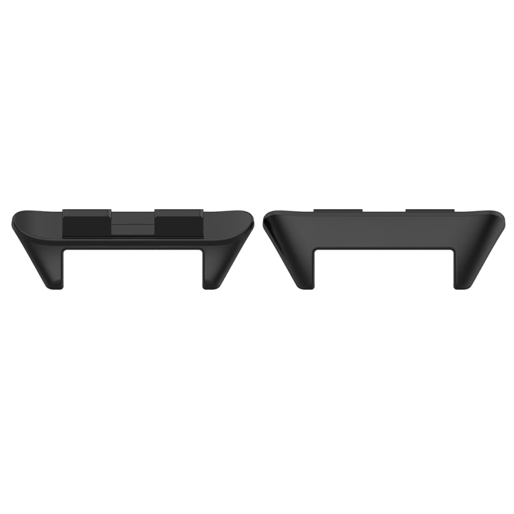 For Honor Band 9 1 Pair Stainless Steel Metal Watch Band Connector(Black) - Other Accessories by PMC TechLife | Online Shopping South Africa | PMC TechLife | Buy Now Pay Later Mobicred