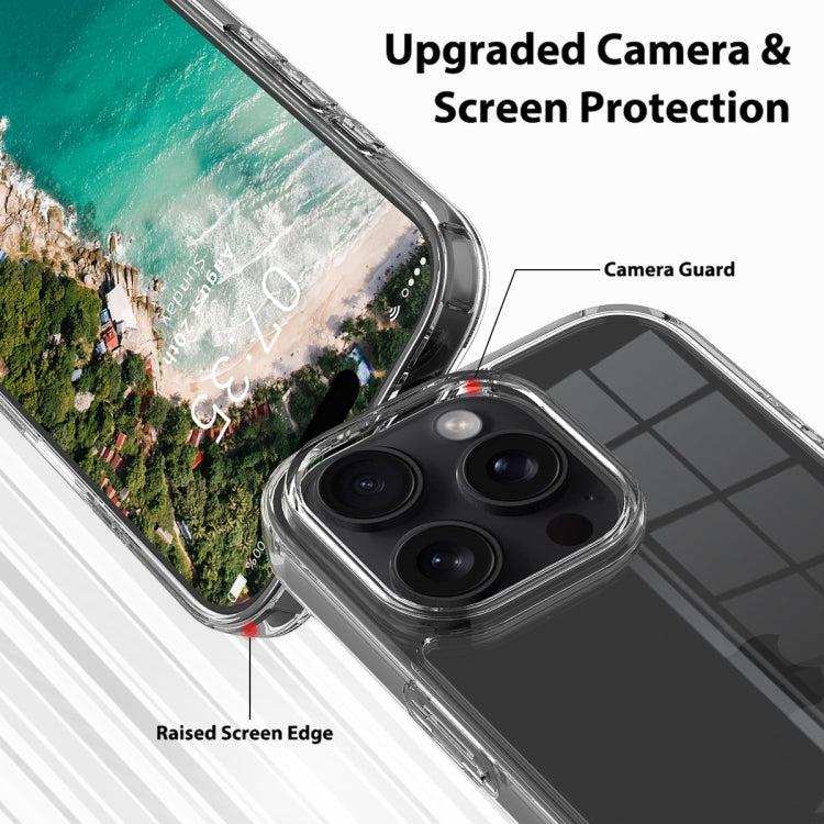 For iPhone 16 Pro Max Scratchproof Acrylic TPU Phone Case(Transparent)