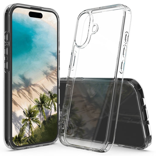 For iPhone 16 Plus Scratchproof Acrylic TPU Phone Case(Transparent) - free shipping - PMC Jewellery - Order now!