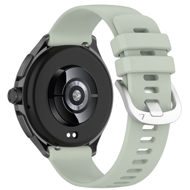 For Xiaomi Watch 2 Liquid Glossy Silver Buckle Silicone Watch Band(Green) - Watch Bands by PMC TechLife | Online Shopping South Africa | PMC TechLife | Buy Now Pay Later Mobicred