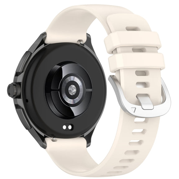 For Xiaomi Watch 2 Liquid Glossy Silver Buckle Silicone Watch Band(Starlight Color)
