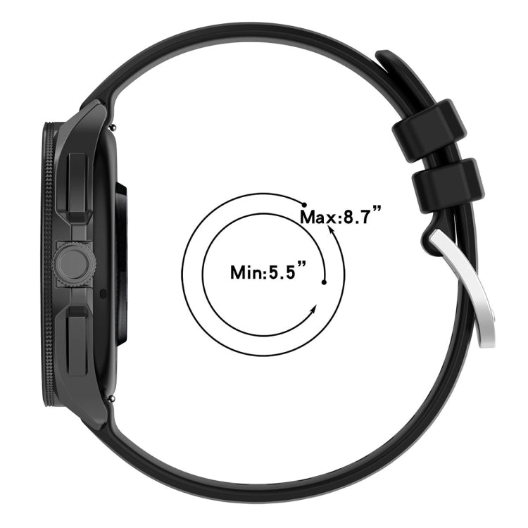 For Xiaomi Watch 2 Liquid Glossy Silver Buckle Silicone Watch Band(Starlight Color)