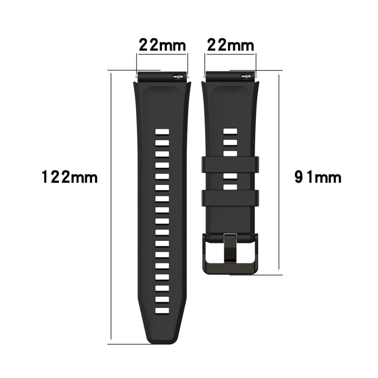 For Honor Watch GS 4 Striped Stainless Steel Buckle Silicone Watch Band(Midnight Blue) - Watch Bands by PMC TechLife | Online Shopping South Africa | PMC TechLife