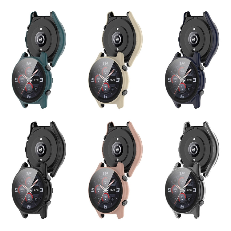 For Honor Watch GS 4 PC + Tempered Film Integrated Watch Protective Case(Transparent) - Watch Cases by PMC TechLife | Online Shopping South Africa | PMC TechLife