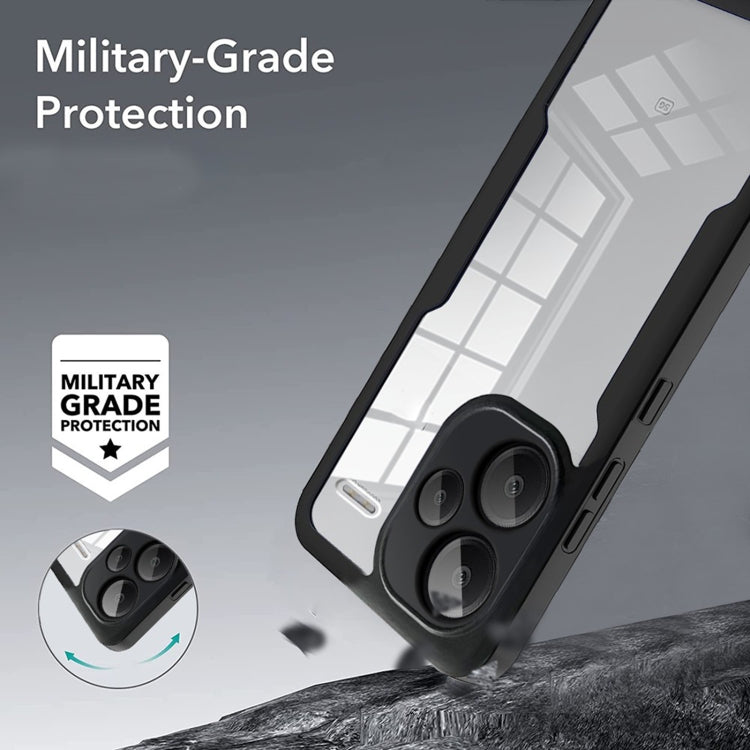 For Xiaomi Redmi Note 13 Pro+ 5G Acrylic + TPU 360 Degrees Full Coverage Phone Case(Black) - Note 13 Pro+ Cases by PMC TechLife | Online Shopping South Africa | PMC TechLife